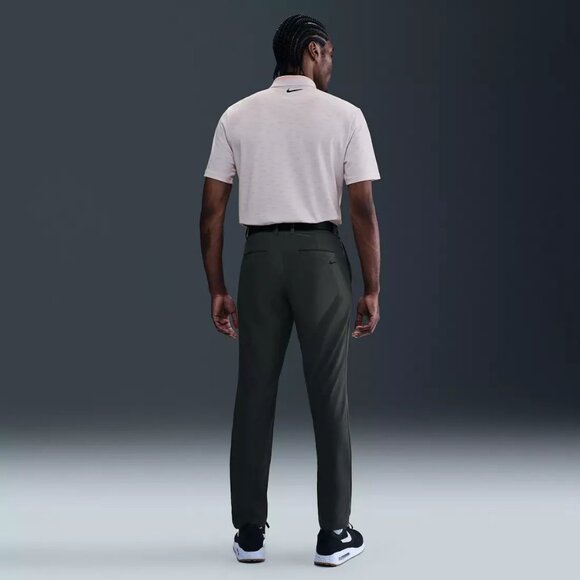 NWT Mens Nike Size XL Color Pearl Pink Dri FIT Tour Micro Print Golf Polo Shirt - Picture 2 of 6